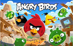 Illustration du jeu vidéo Angry Birds.