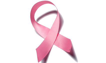 Image d'un ruban rose logo du cancer du sein.