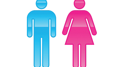 Image silhouette d'un homme et d'une femme.