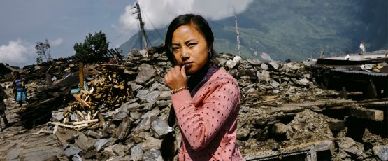Photographie d'une femme au Népal.