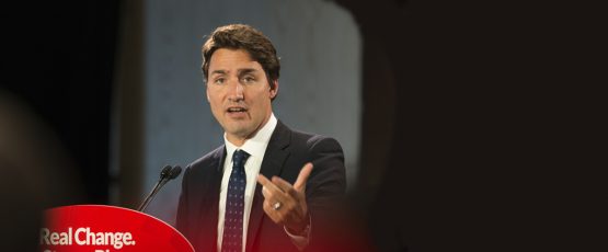 Photographie de Justin Trudeau, premier ministre du Canada en 2015.